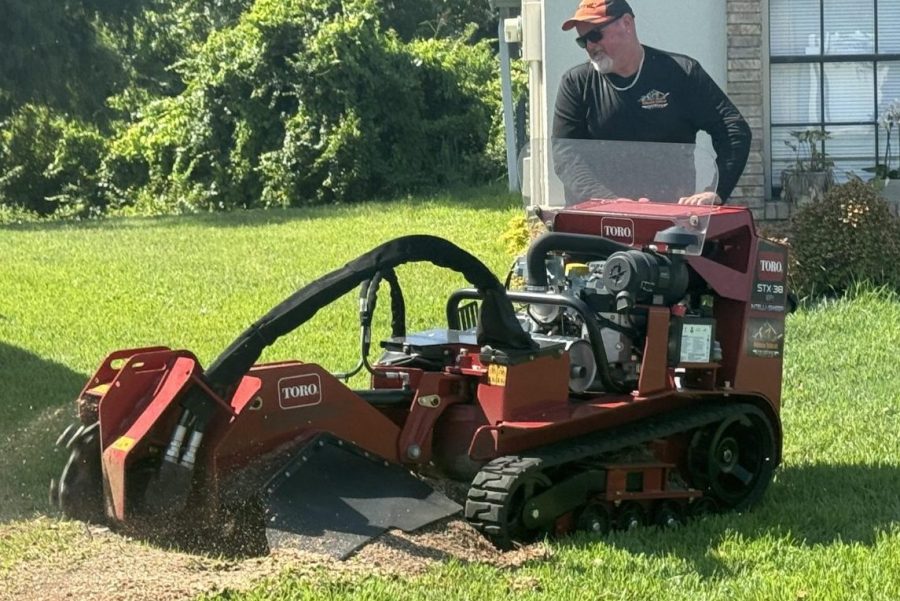Stump Grind Near Me grinding a stump